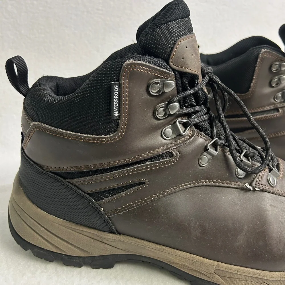 Eddie Bauer Everett Hiking Gorpcore Mens 13 Brown Waterproof Boots